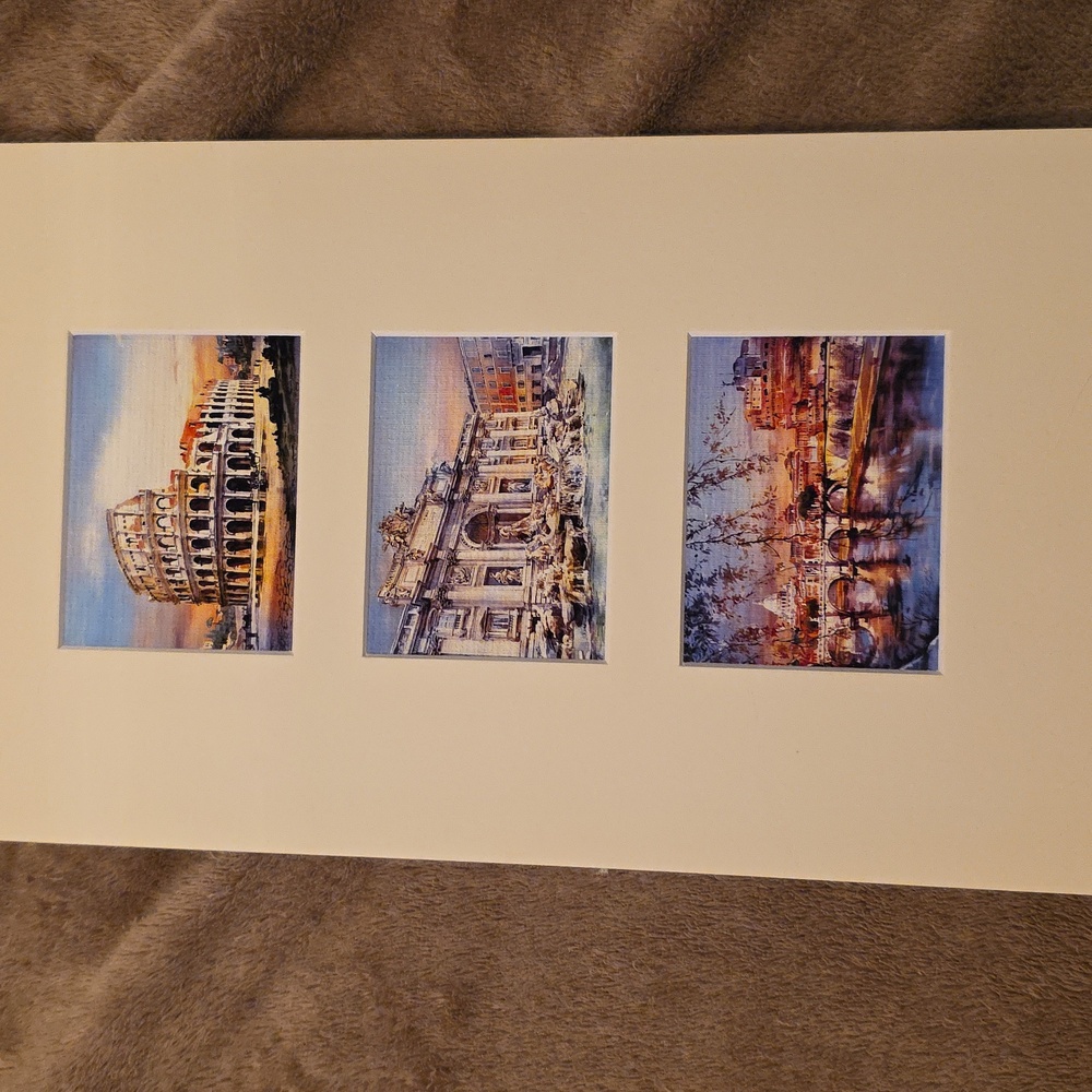 Featuring Three famous landmarks in Rome Italy